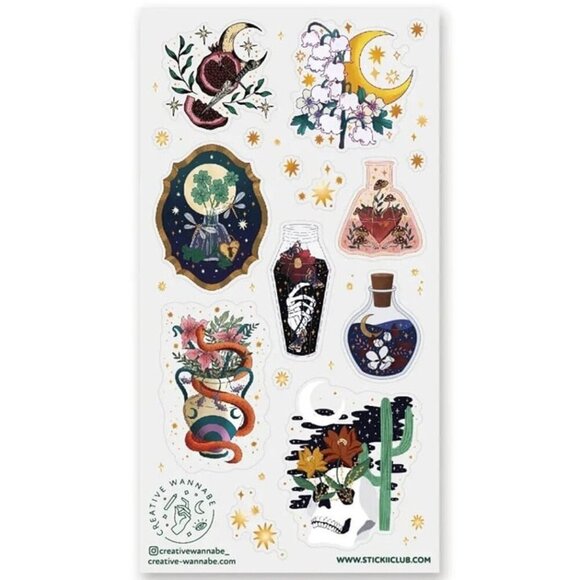 3 for $15 - In the Dead of Night‎ - 1 Spooky Sticker Sheet - NEW in Packaging - Picture 1 of 3